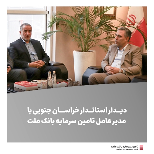تامین مالی-دیدار  استاندار خراسان جنوبی با مدیرعامل تامین سرمایه بانک ملت