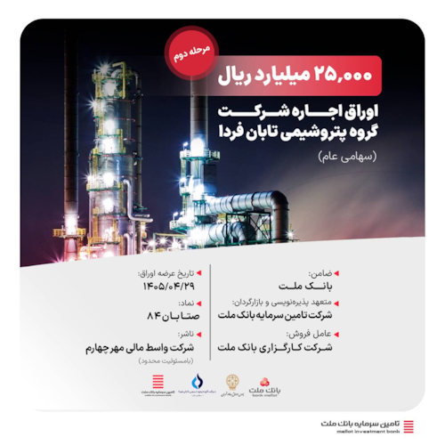 تامین مالی ریالی-تأمین سرمایه بانک ملت، دومین گام تأمین مالی ۲۵ هزار میلیارد ریالی پروژه نیروگاهی صبا دهلران را با ضمانت بانک ملت کلید می‌زند